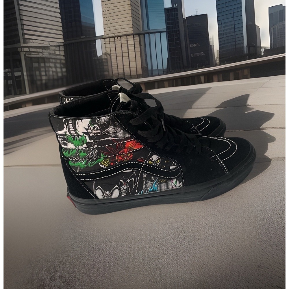 VANS Disney x Sk8- High Villains Disney 100 Shoes Sneaks Size W 10/M 8.5 Suede
